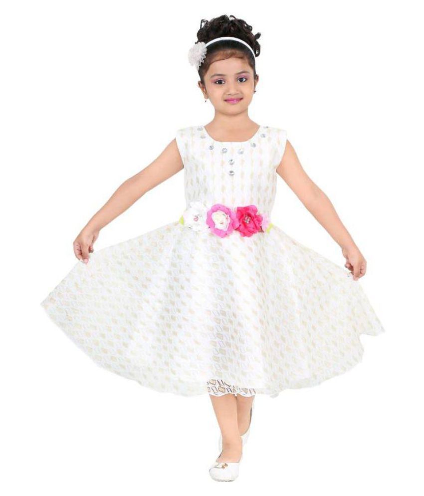 SBN WHITE FANCY FROCK - Buy SBN WHITE FANCY FROCK Online at Low Price ...
