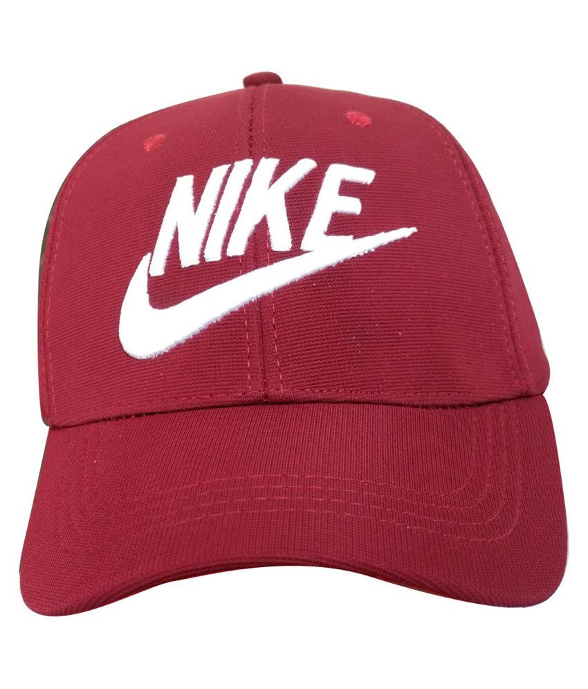 Nike Maroon Polyester Caps - Buy Nike Maroon Polyester Caps Online at ...