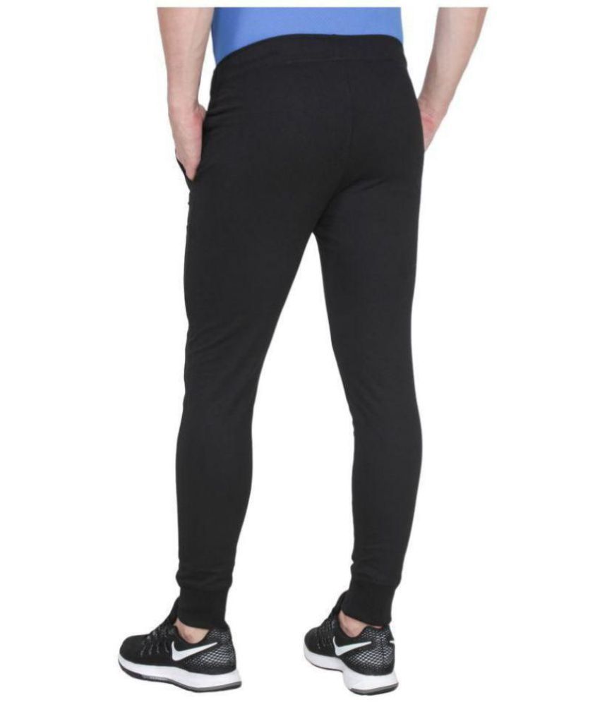 puma navy polyester lycra trackpants