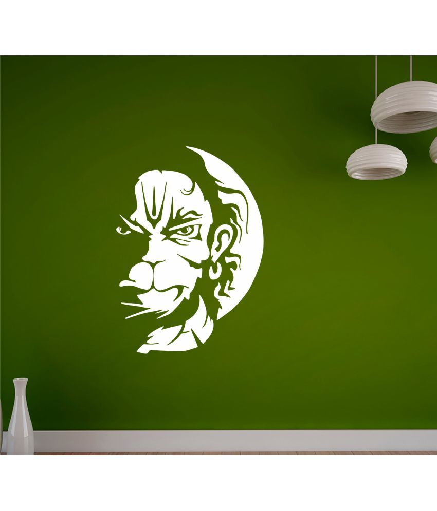 Stickeryard Hanuman Bajrang Bali Wall Decal Religious Inspirational Sticker 56 X 78 Cms Buy Stickeryard Hanuman Bajrang Bali Wall Decal Religious Inspirational Sticker 56