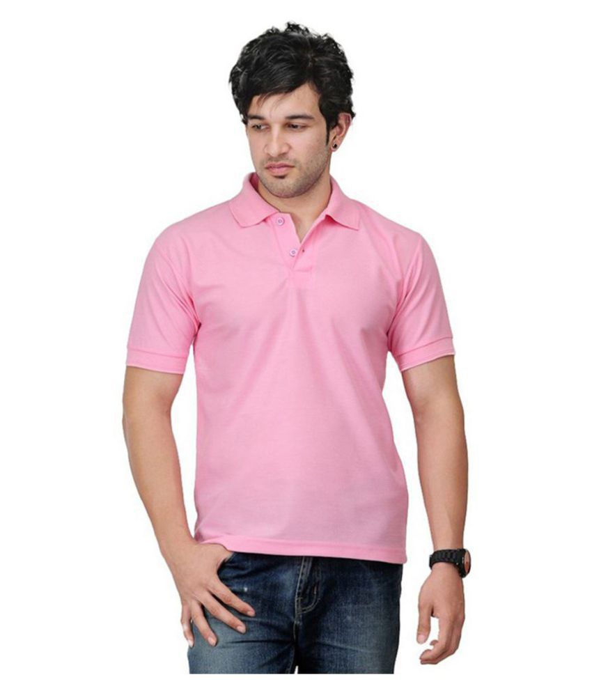 Van Galis Pink Regular Fit Polo T Shirt - Buy Van Galis Pink Regular ...