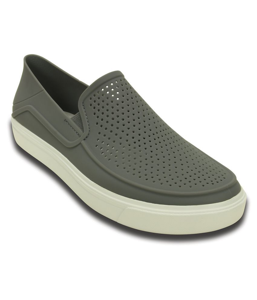 Crocs Standard Fit CitiLane Roka Slip-on M Lifestyle Gray Casual Shoes ...