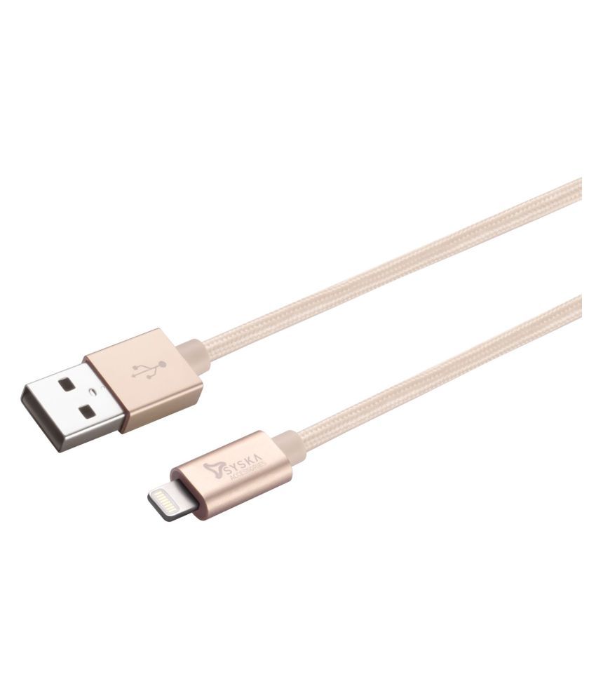 Syska Lightening Cable Cable 2 Apple Certified iPhone Cables Online