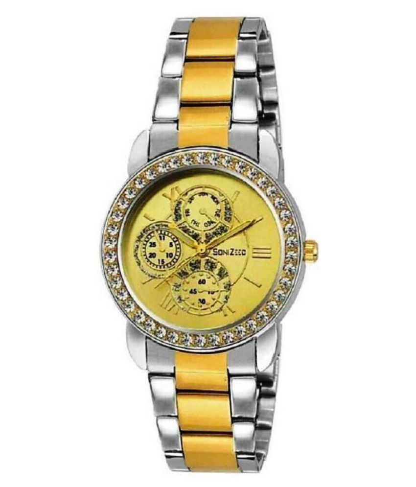Metal Wrist Watch for Woman & Girl Analog One Year Warrenty Price in