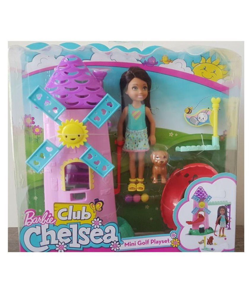 barbie club chelsea mini golf playset
