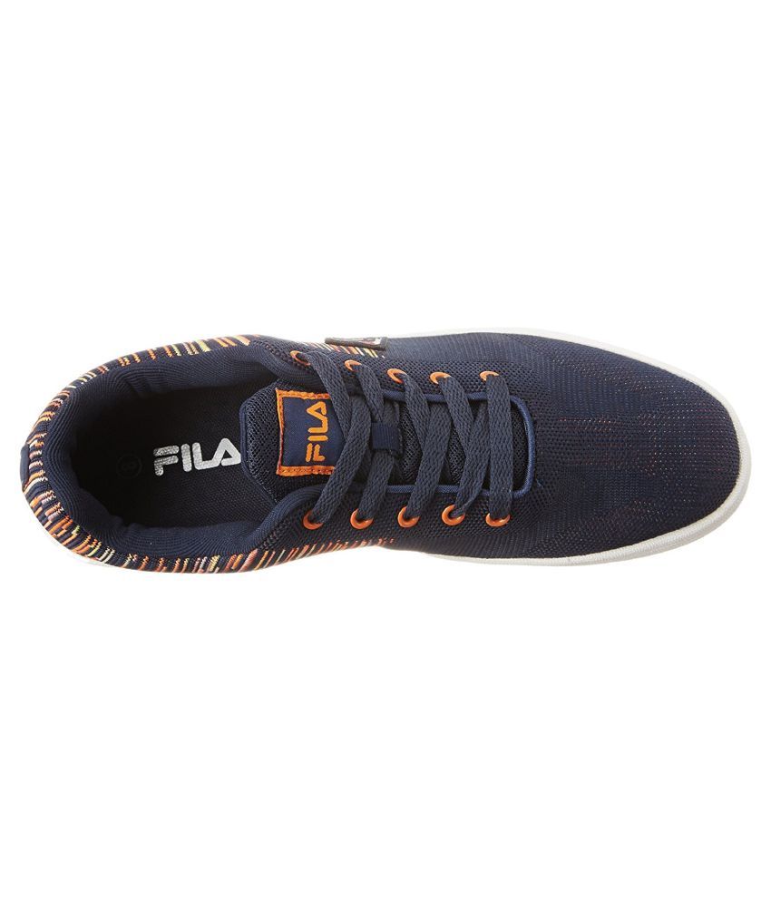 multi colored fila shoes