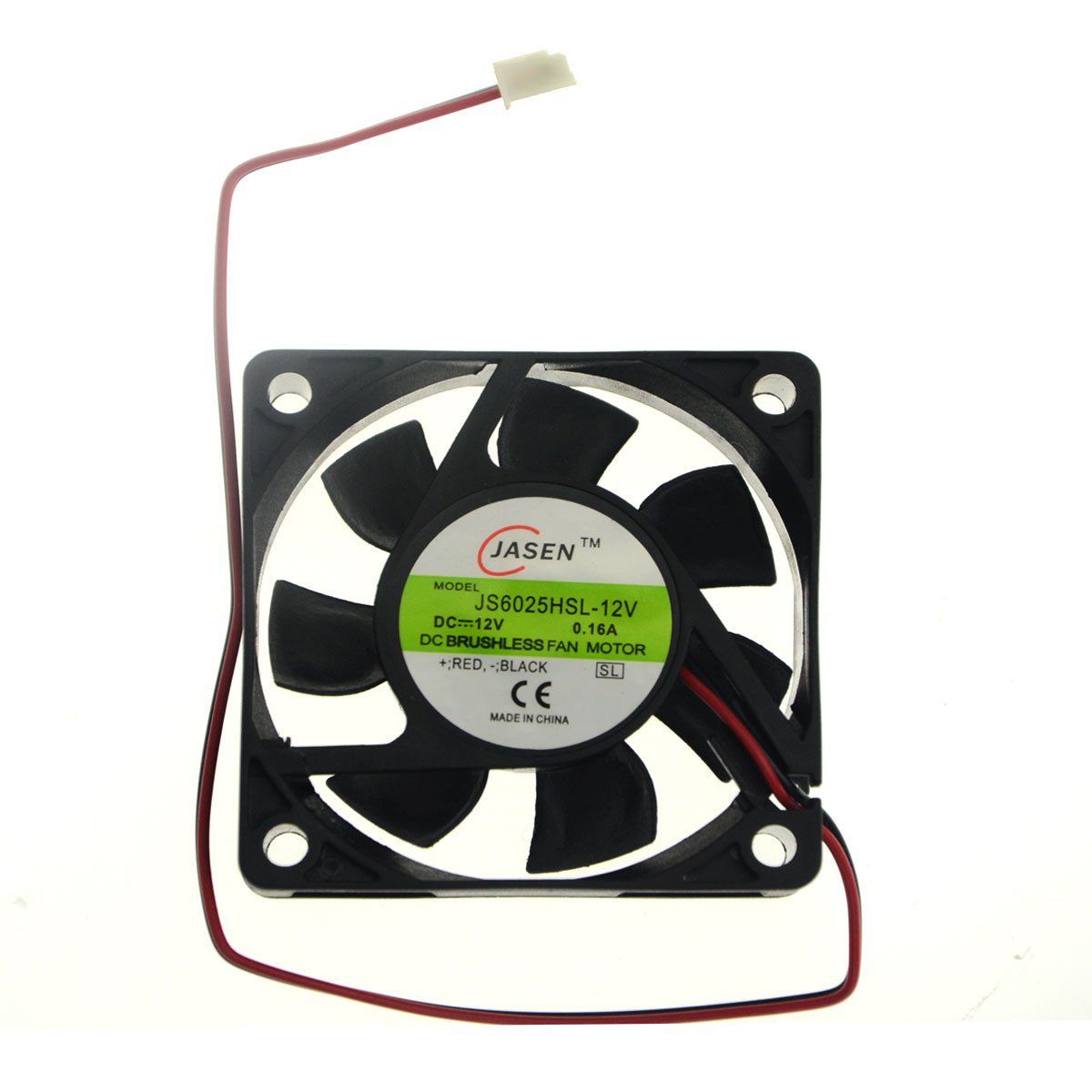 BXQINLENX 6025 Dc12v Quiet Brushless Cooling Fan Miniature Cooling Fans 2pin 60x60X25mm 7 Blade 6025 