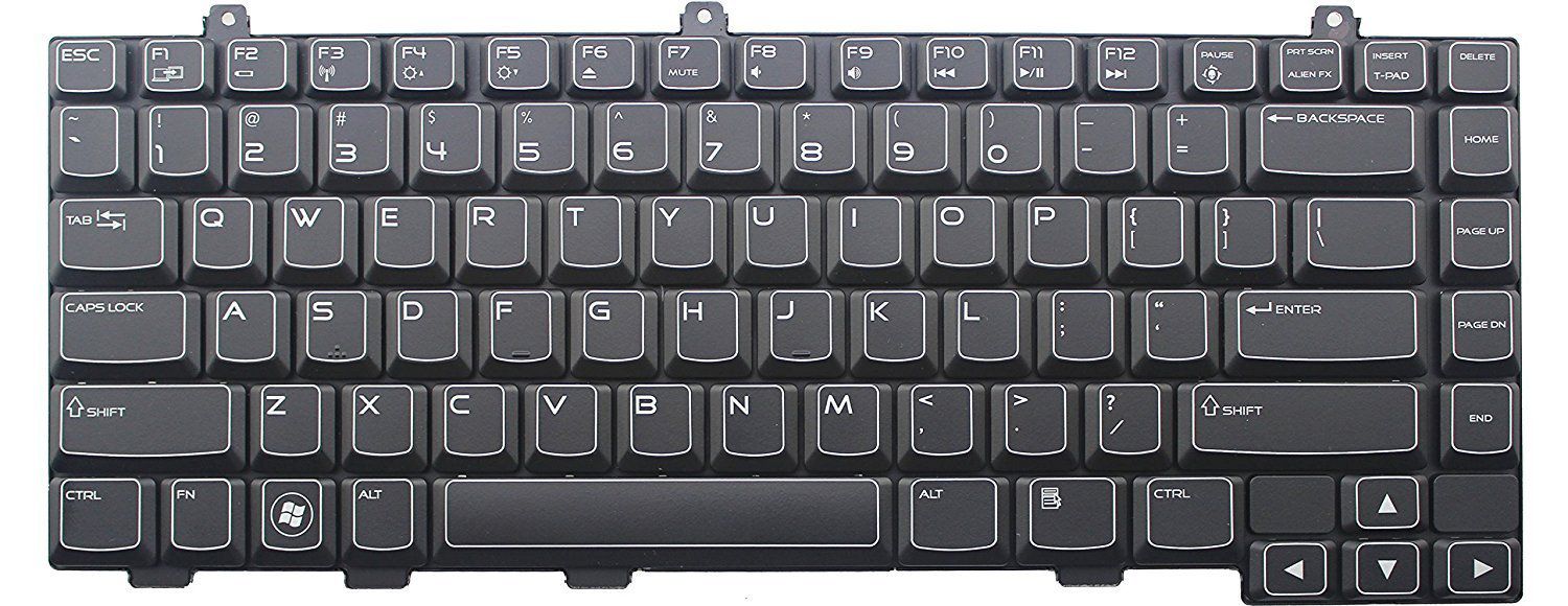 Eathtek Replacement Keyboard With Backlit For Dell Alienware M14x R1 Series Black Us Layout Compatible With Part 02m4nw Nsk Aku0 Buy Eathtek Replacement Keyboard With Backlit For Dell Alienware M14x R1 Series