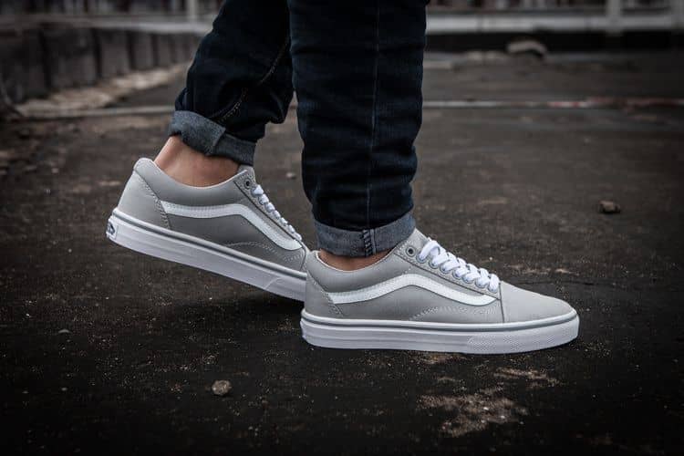 vans grey platform