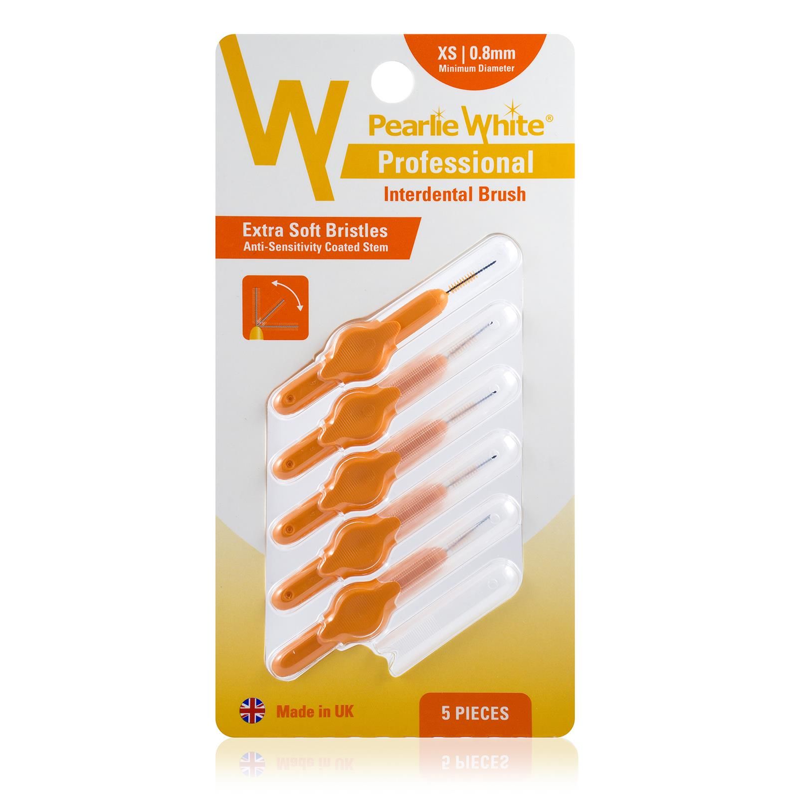 Pearlie White Professional XS 0.8mm Interdental Brush Pack of 5 Buy