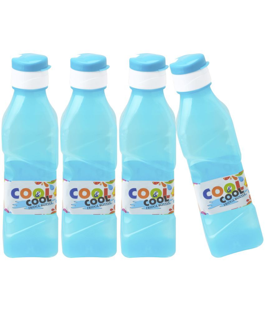 Np Sunny Pet Blue 1000 Ml Pet Water Bottle Set Of 4: Buy Online At Best 