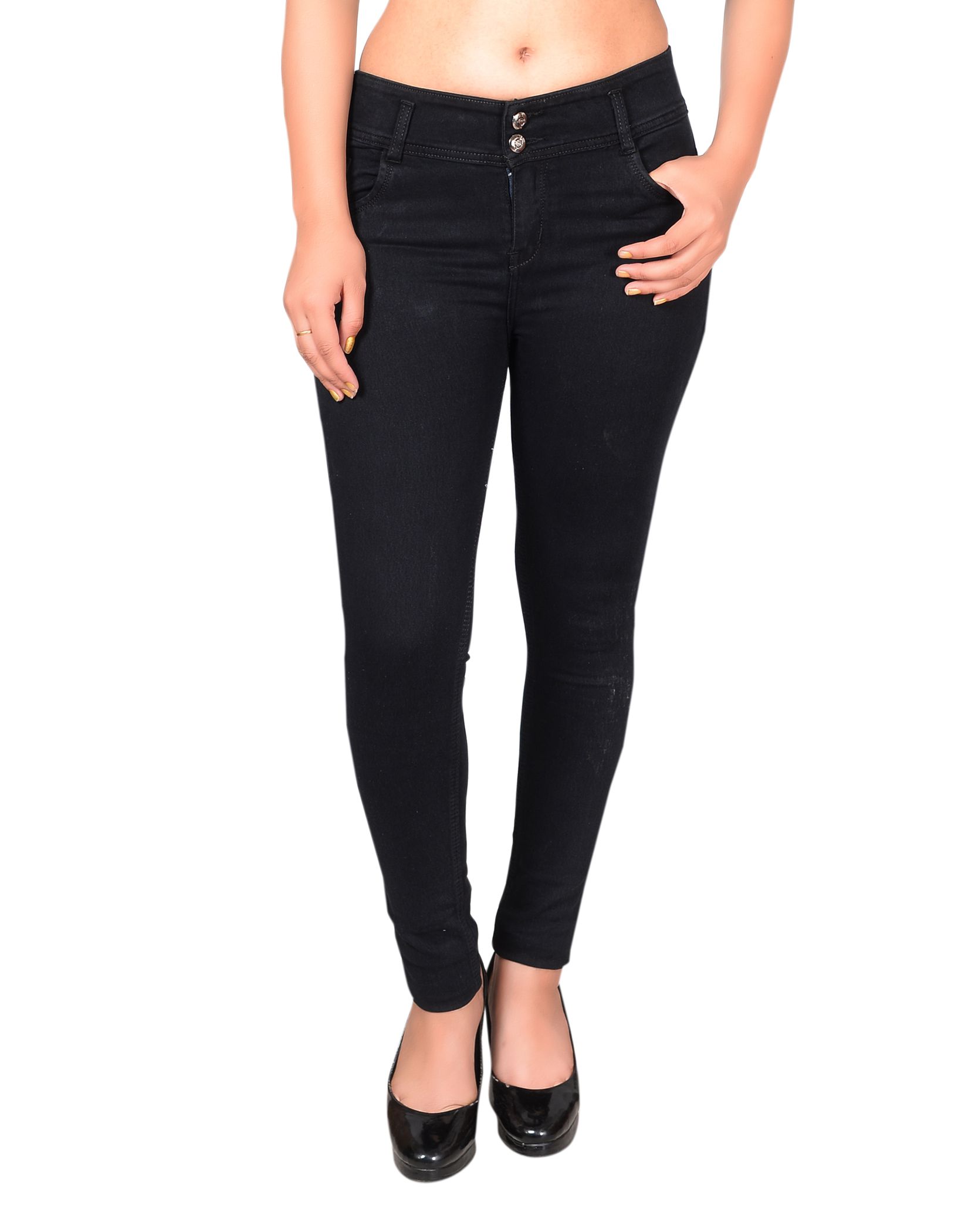 Buy Crazy Girls Denim Jeans - Black Online at Best Prices in India ...