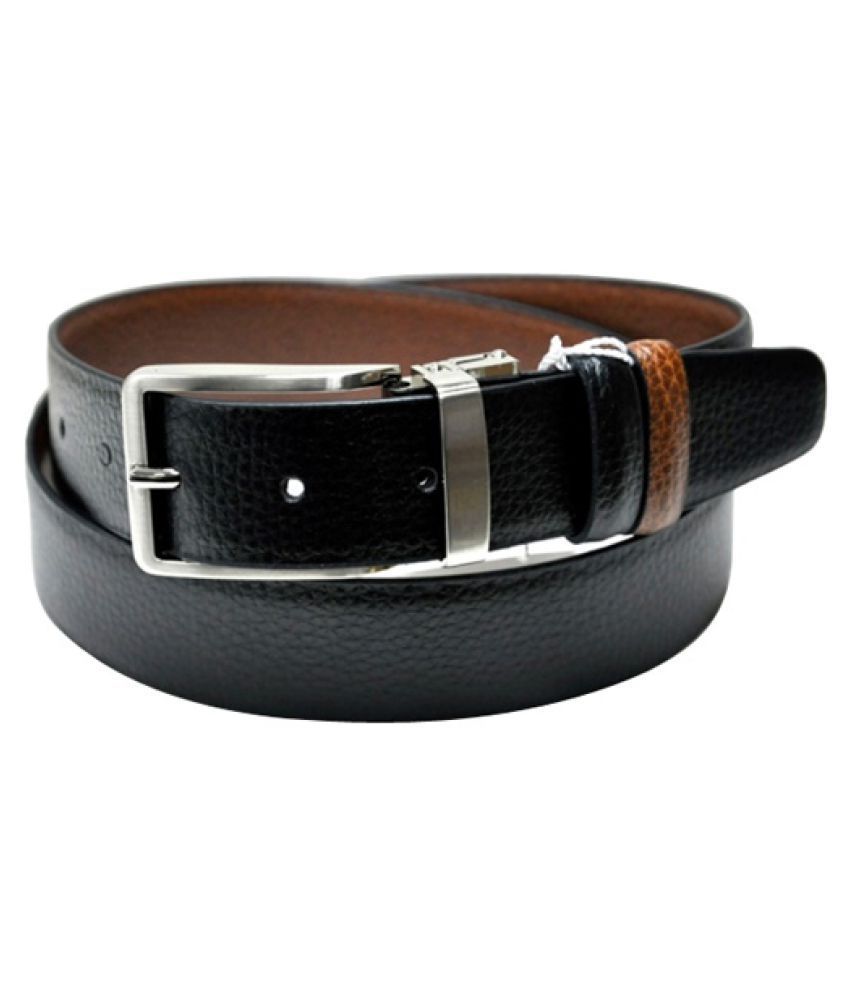 Orolyf Black Leather Formal Belts: Buy Online at Low Price in India ...