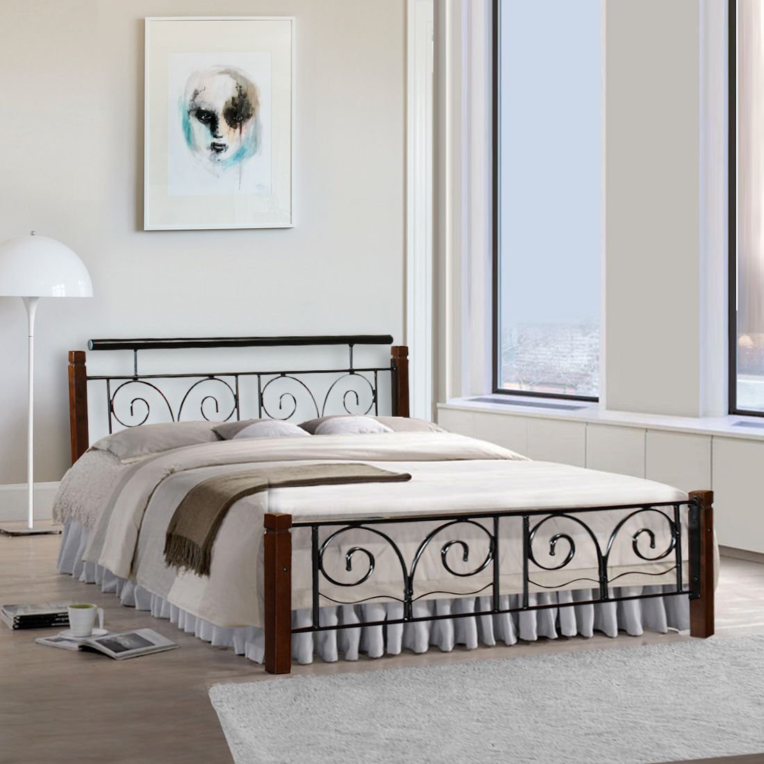Furniturekraft Chicago Metal Queen Bed Buy Furniturekraft Chicago Metal Queen Bed Online At Best Prices In India On Snapdeal