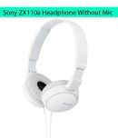 Sony MDR-ZX110A Headphones Without Mic (White)