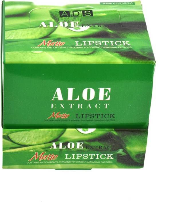 ADS Lipstick Multicolour set of 12 Aloe Extract