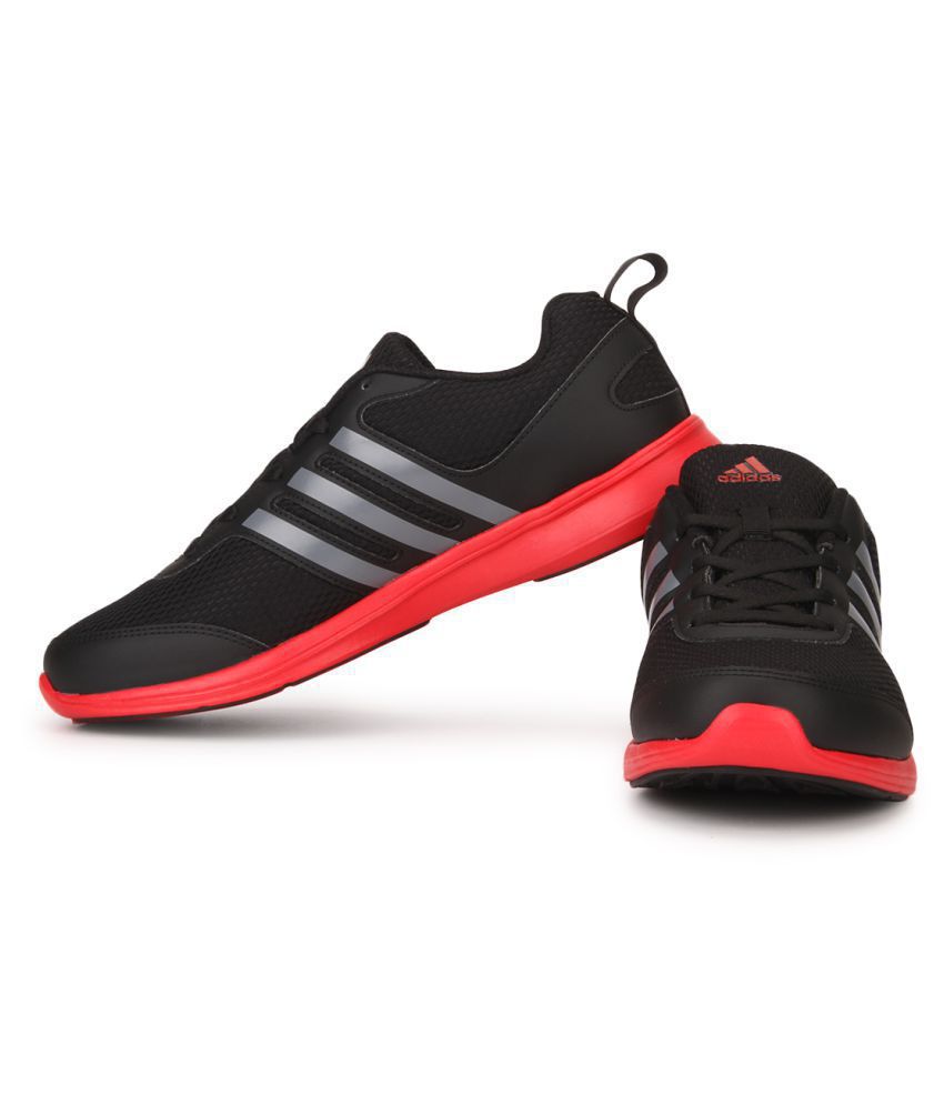 adidas yking m black running shoes