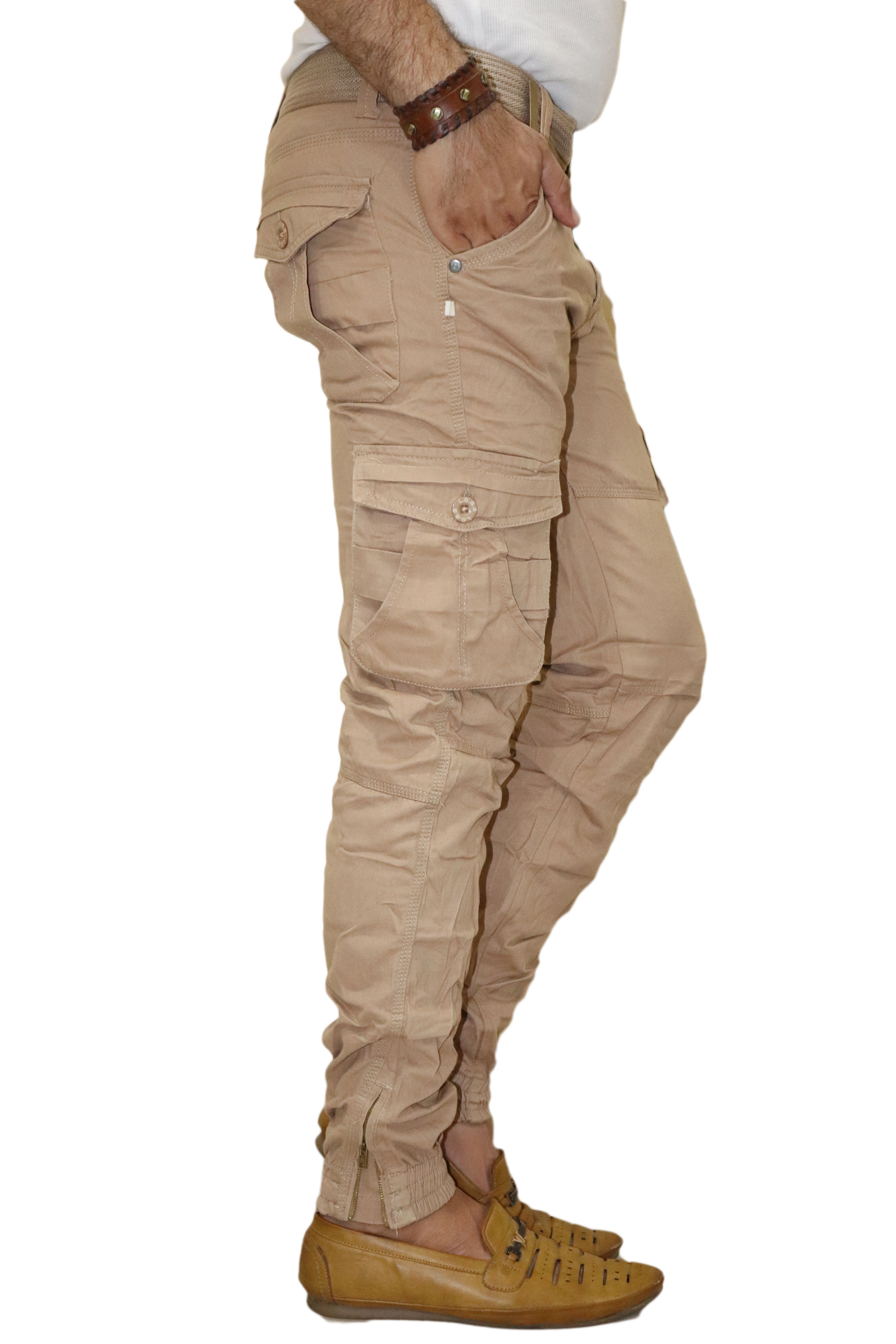 beige joggers set