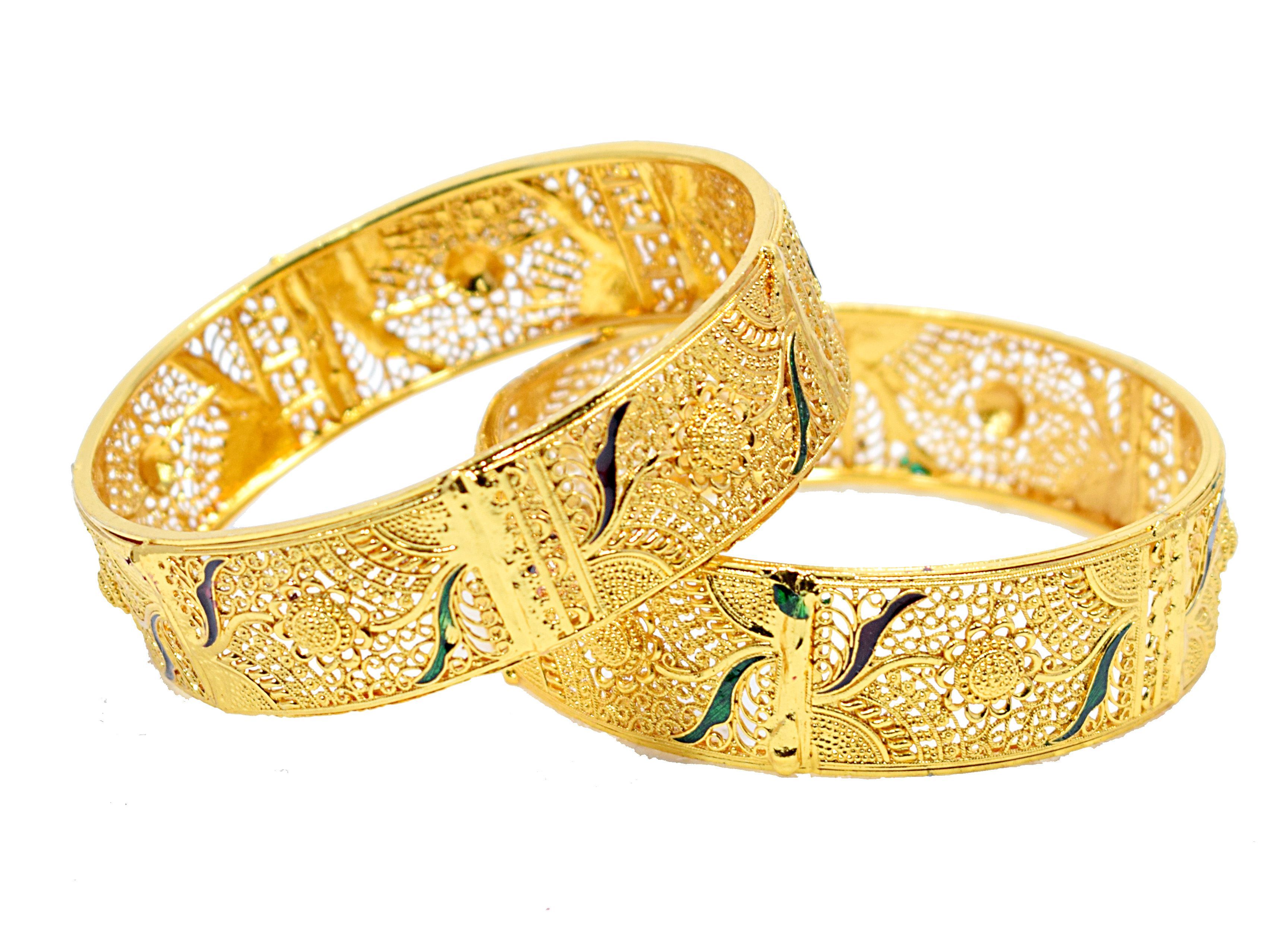 Balaji Collection Traditional Jewellery Gold Plated Bracelet Bangles ...