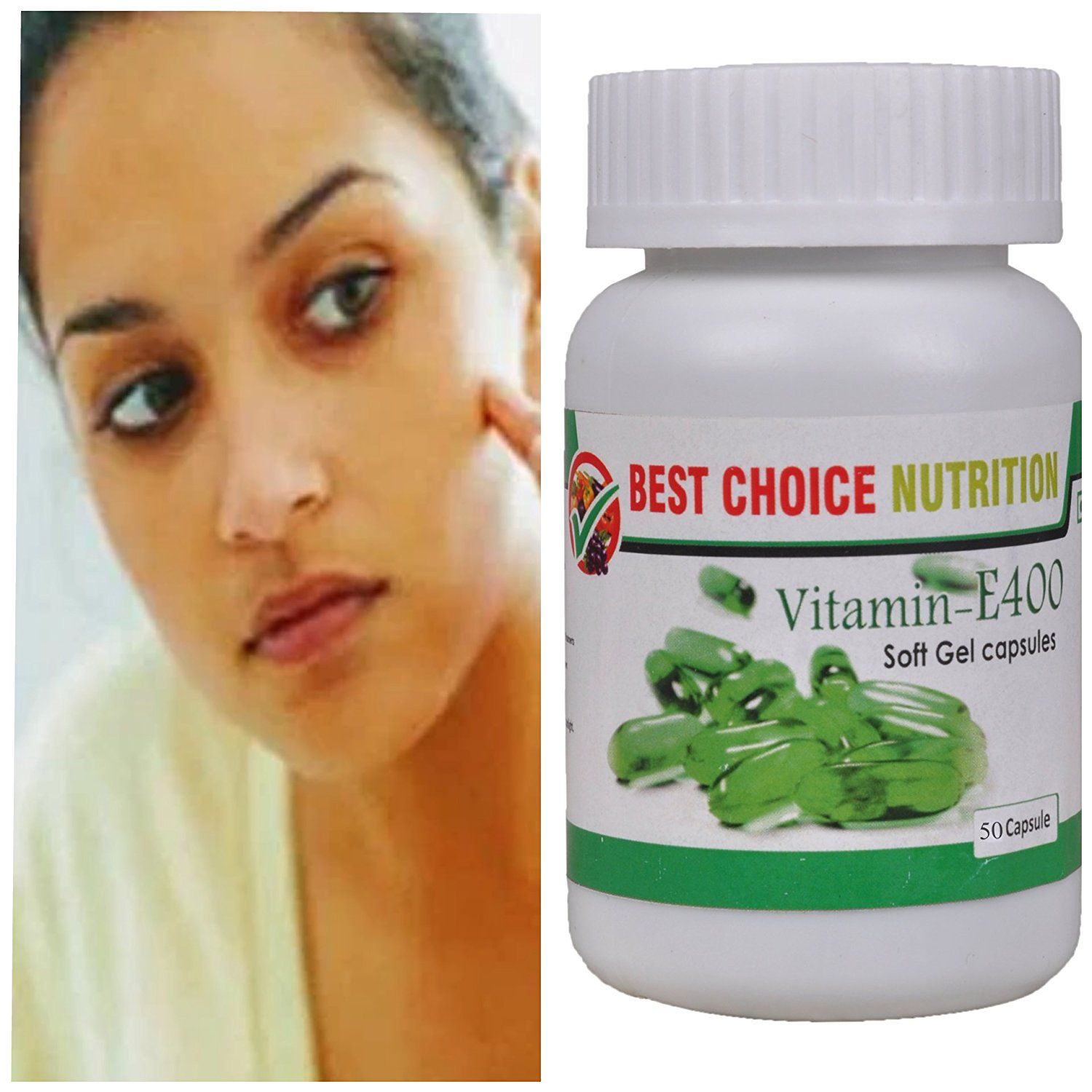 Best Choice Nutrition Vitamin E For Hair Pimple Glowing Skin & hair