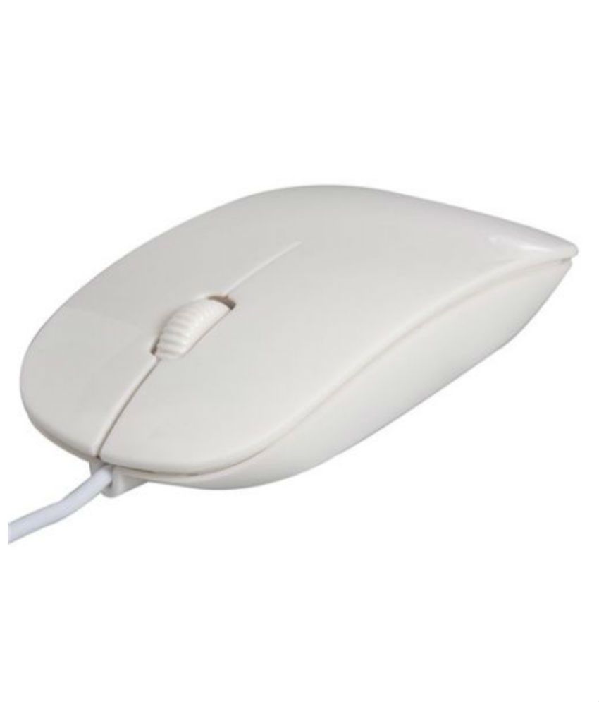     			Terabyte White Standard Ultra Slim USB Wired Mouse 2.4 GHz with 1 year warranty
