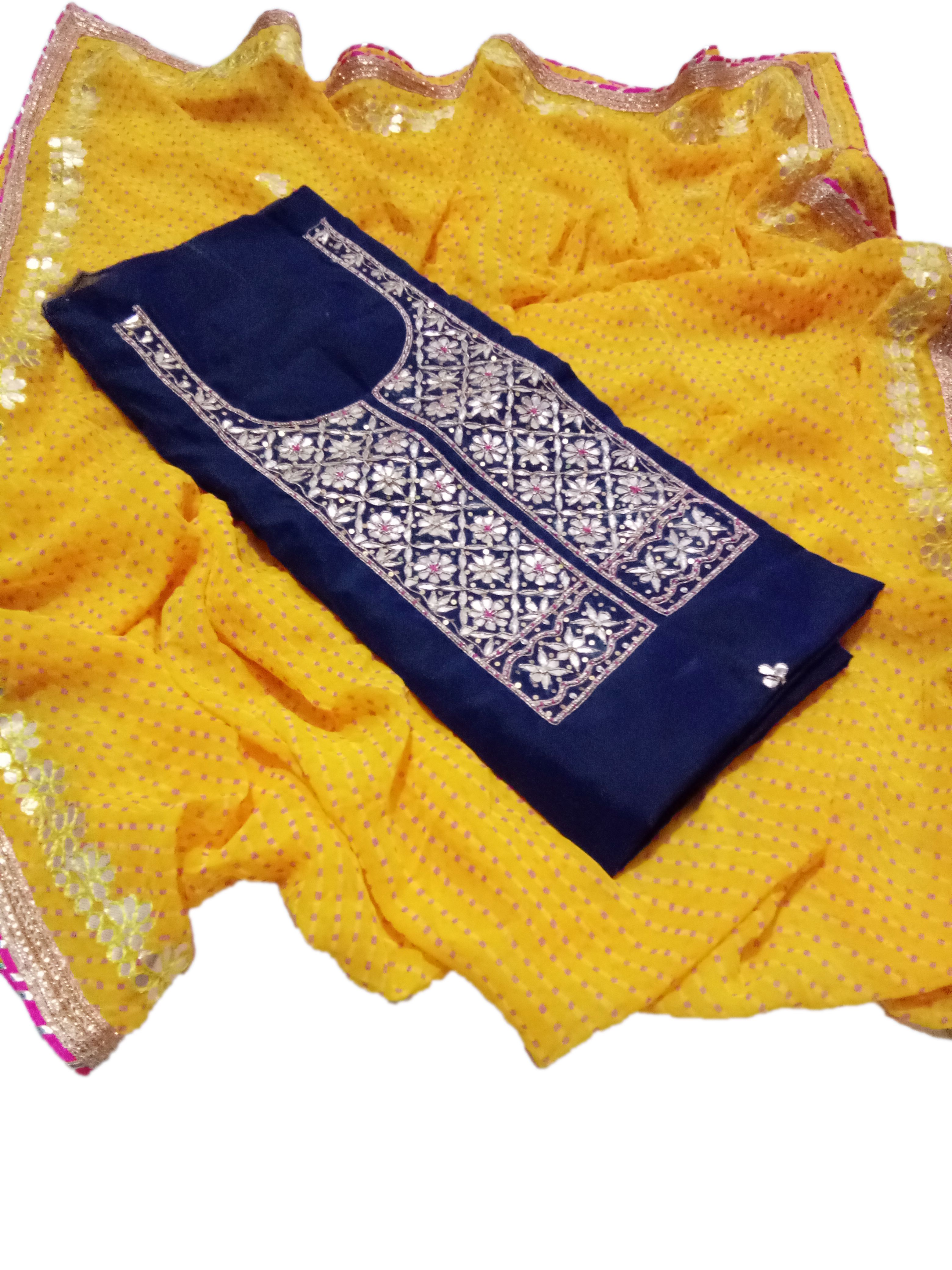 JAIPUR BANDHEJ Pink Chanderi Dress Material Buy JAIPUR BANDHEJ Pink Chanderi Dress Material