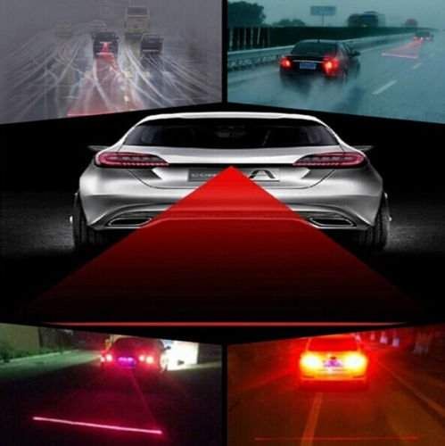 Universal Car Amp Bike Rear Led Laser Safety Line Fog Light