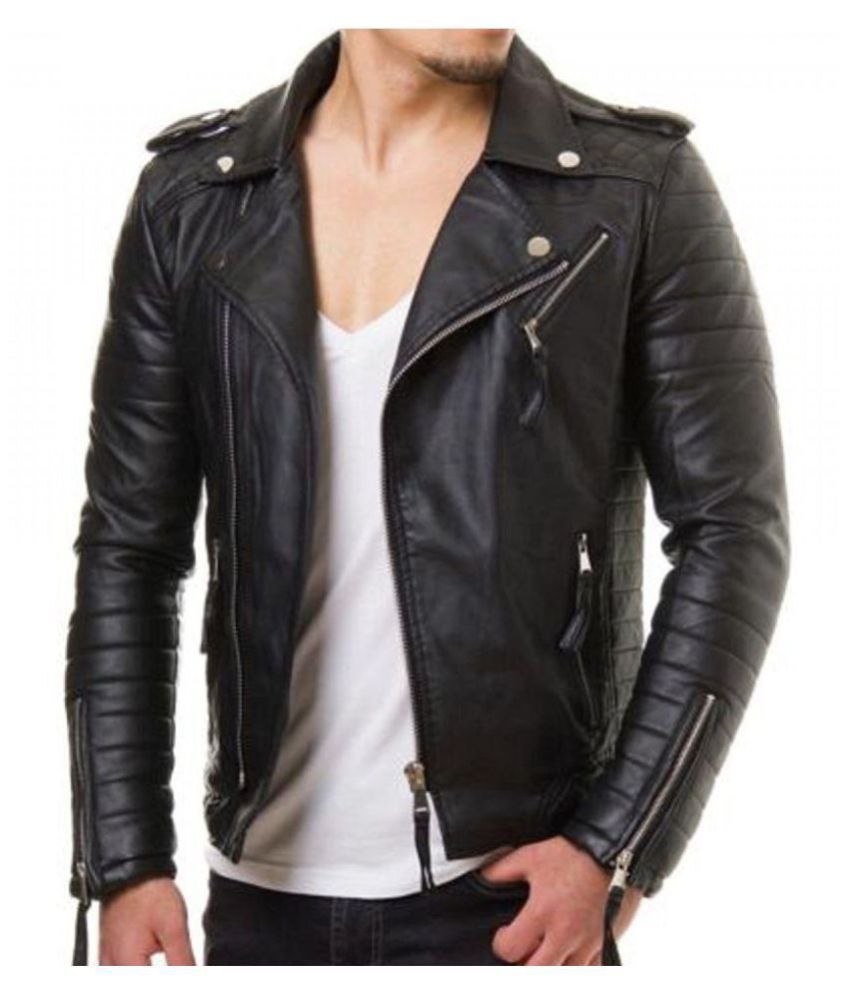 PARE Black Leather Jacket - Buy PARE Black Leather Jacket Online at ...