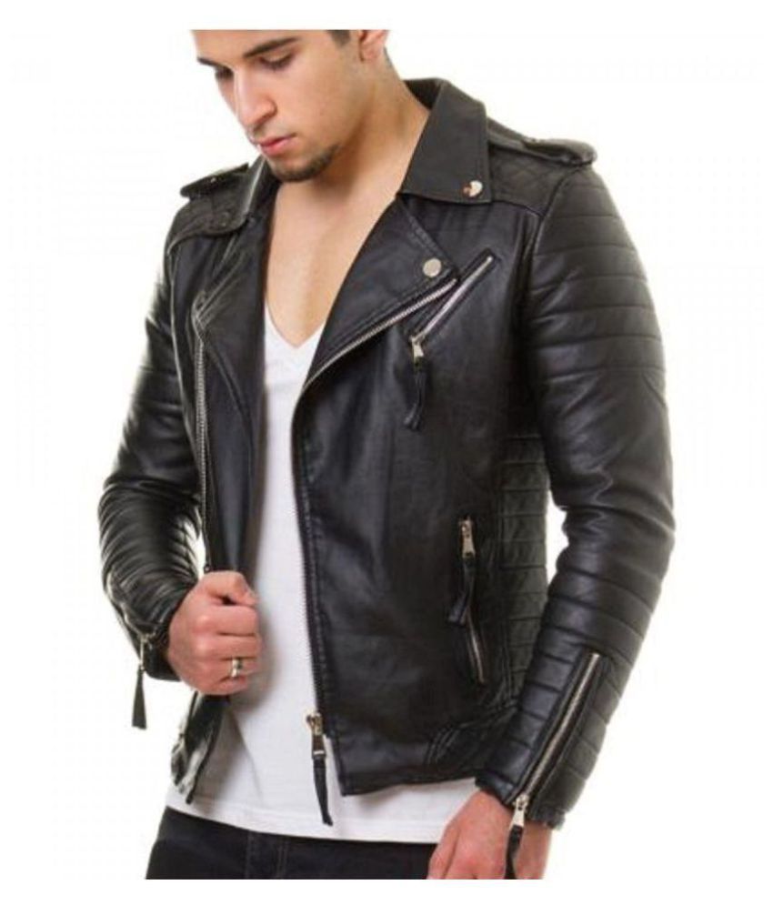 PARE Black Leather Jacket - Buy PARE Black Leather Jacket Online at ...