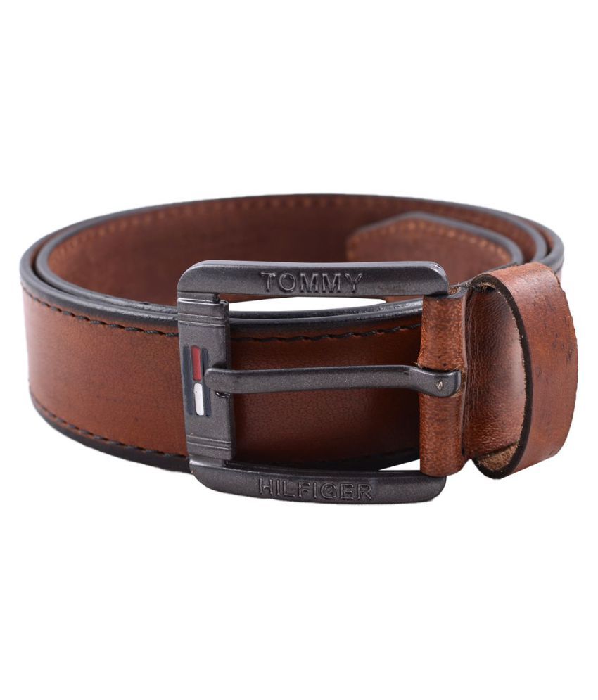 Tommy Hilfiger Brown Leather Casual Belt - Pack of 1 - Buy Tommy ...