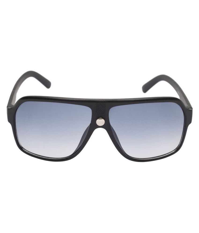 Adine - Blue Square Sunglasses ( AD_1319_BLACKBLUE ) - Buy Adine - Blue ...