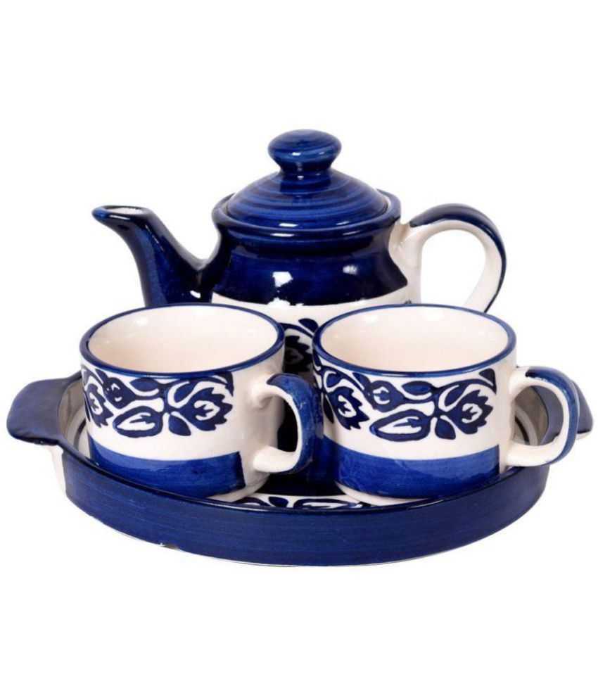 Unravel India Ceramic Stoneware Hand Painting From Khurja Uttar 