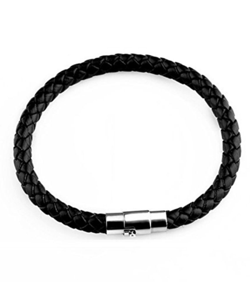 Limited Edition Black Leather rope Bracelet For Men & Boys Buy Online