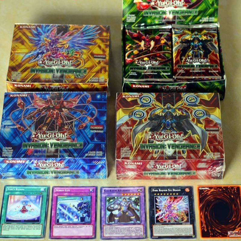 9 pcslot yugioh cards magic trap english family game