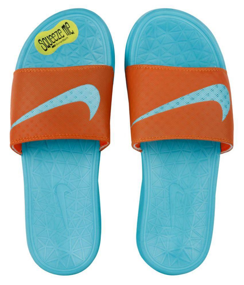 Nike solarsoft Blue Slide Flip flop 