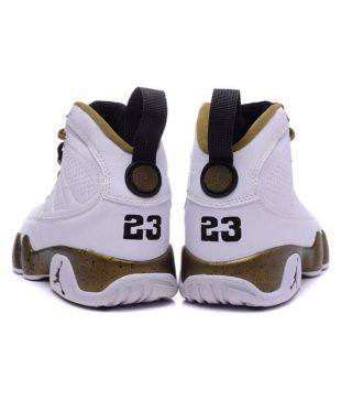 Nike Retro 9 White Basketball Shoes 