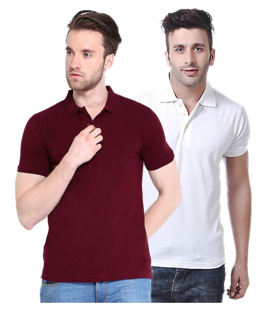     			CONCEPTS Multicolor Slim Fit Polo T Shirt Pack of 2