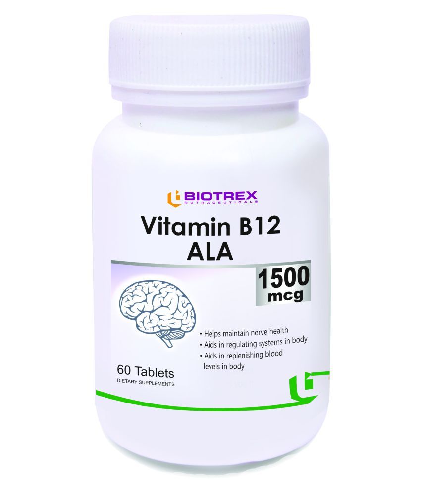 Biotrex Vitamin B12 ALA 1500mcg Tablets 60 No.s: Buy Biotrex Vitamin ...