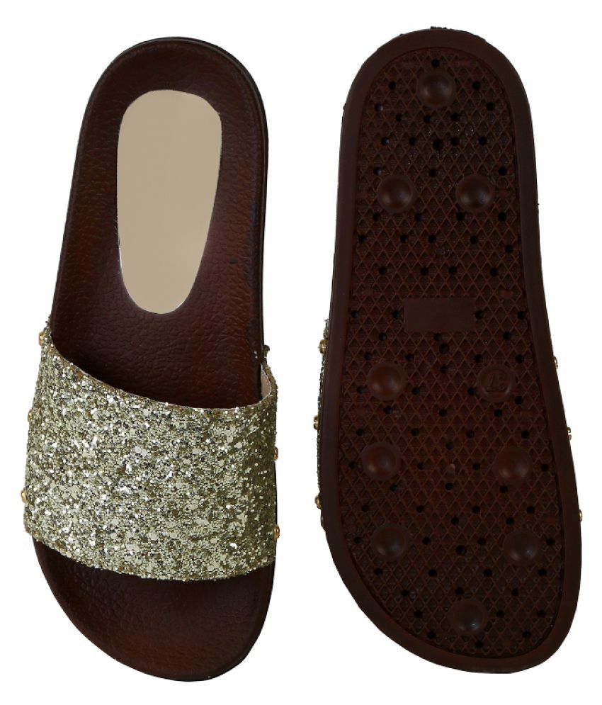 Zappy Gold Slippers Price in India Buy Zappy Gold Slippers Online at