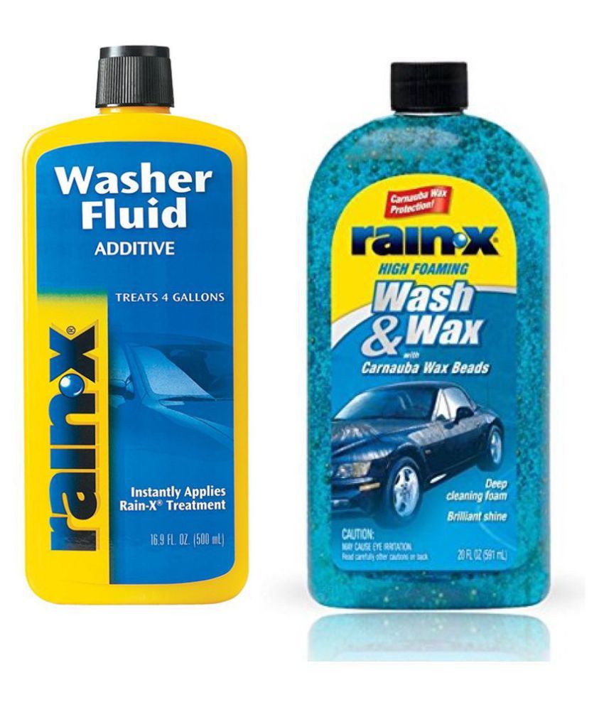 RainX Windshield Washer Fluid Additive 500 Ml & RainX Wash & Wax With