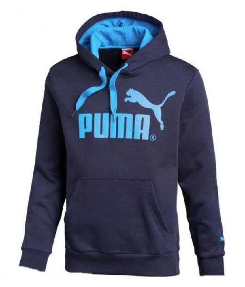 Puma Navy Hooded Sweatshirt - Buy Puma Navy Hooded Sweatshirt Online at ...