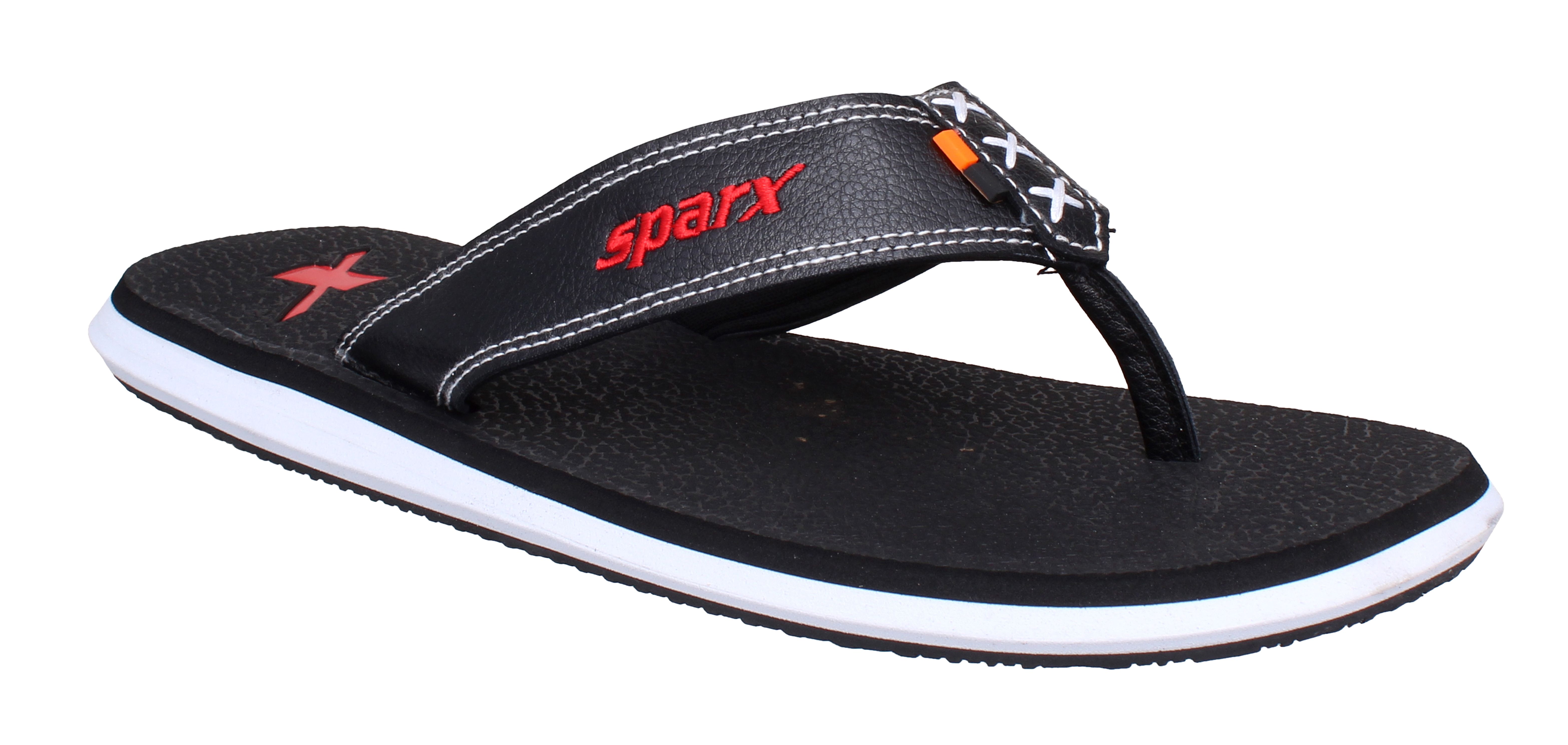 sparx men black flipflop