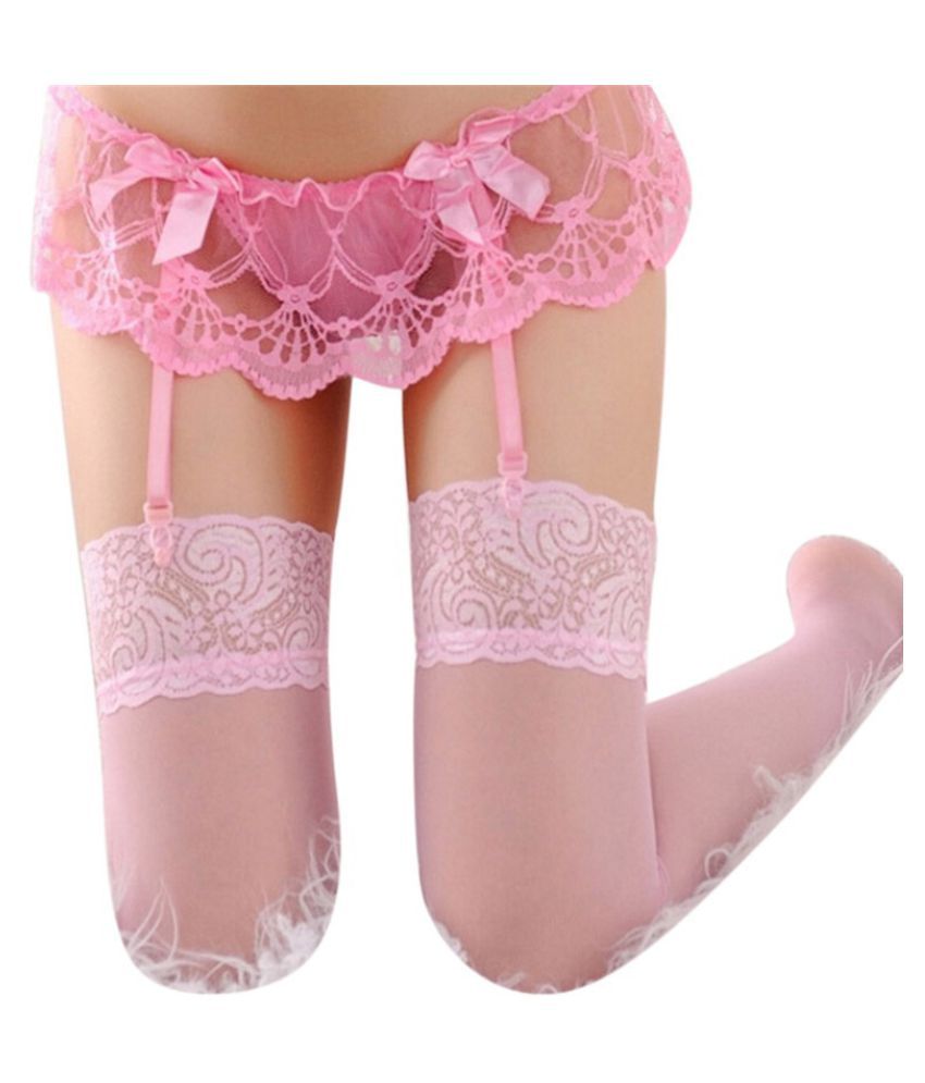 Sexy Stockings Lace Garter Belt Suspender Set Women Lingerie Sexy