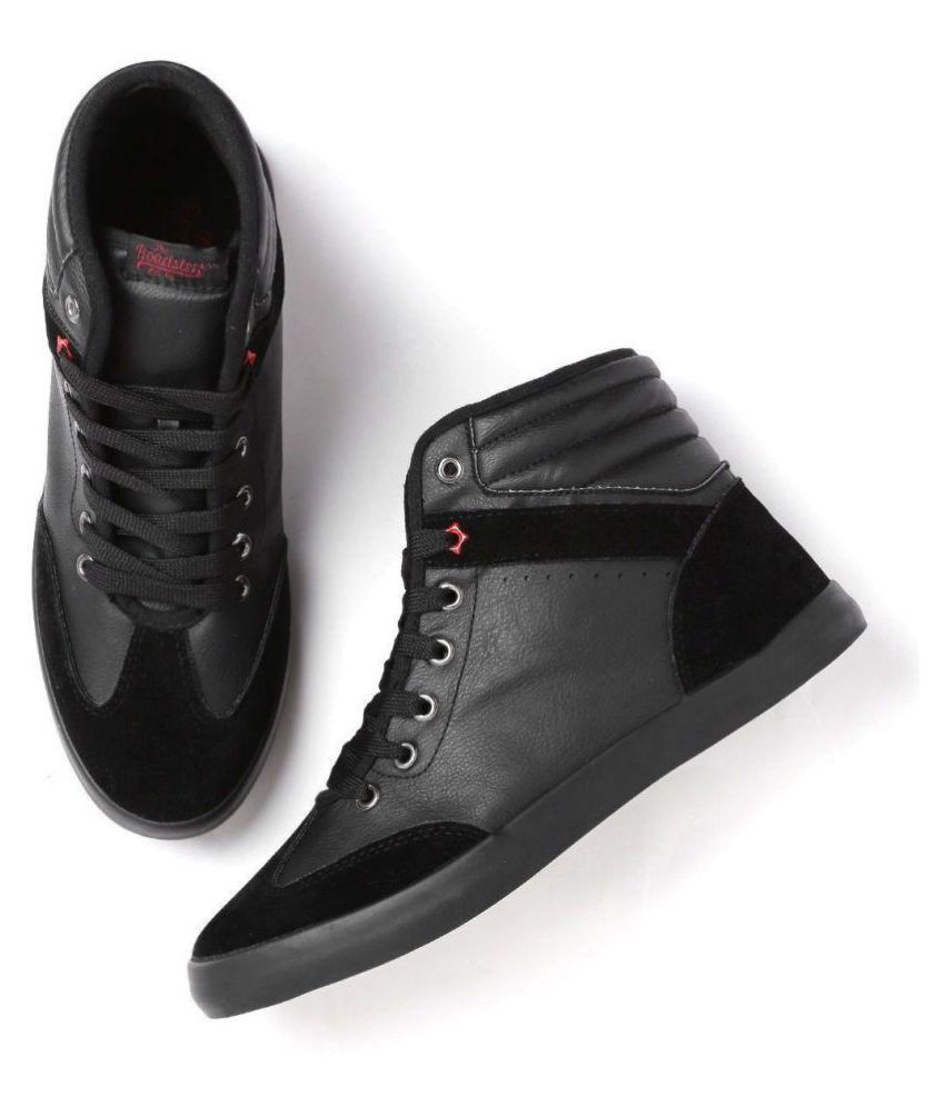 roadster black canvas shoes