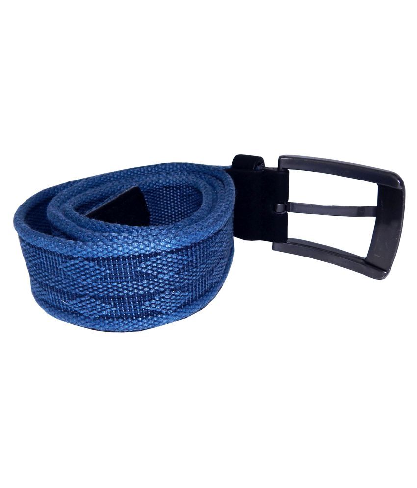 blue fabric belt