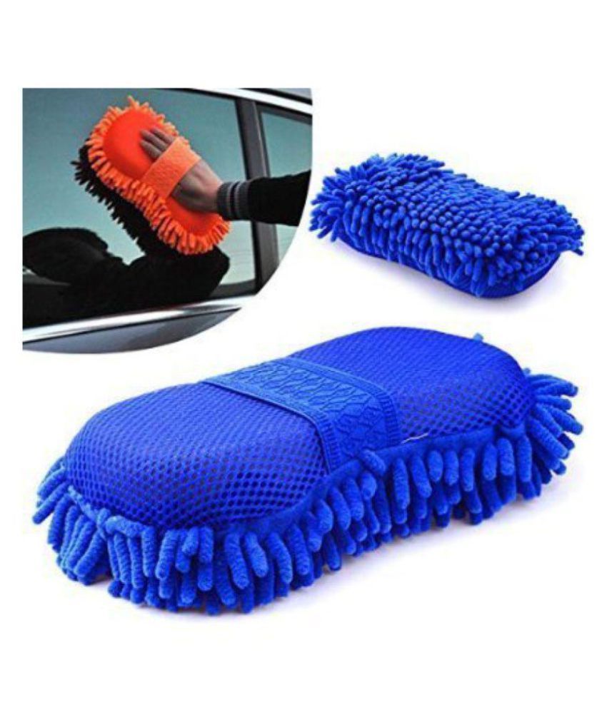 Microfiber Car Wash Cloth Sponge Hand Gloves dashboard cleaning Duster