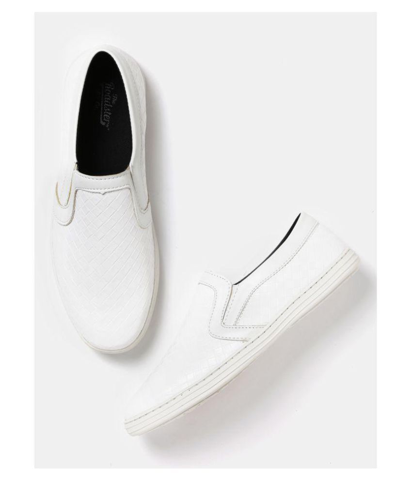 Roadster White Casual Shoes - Buy 
