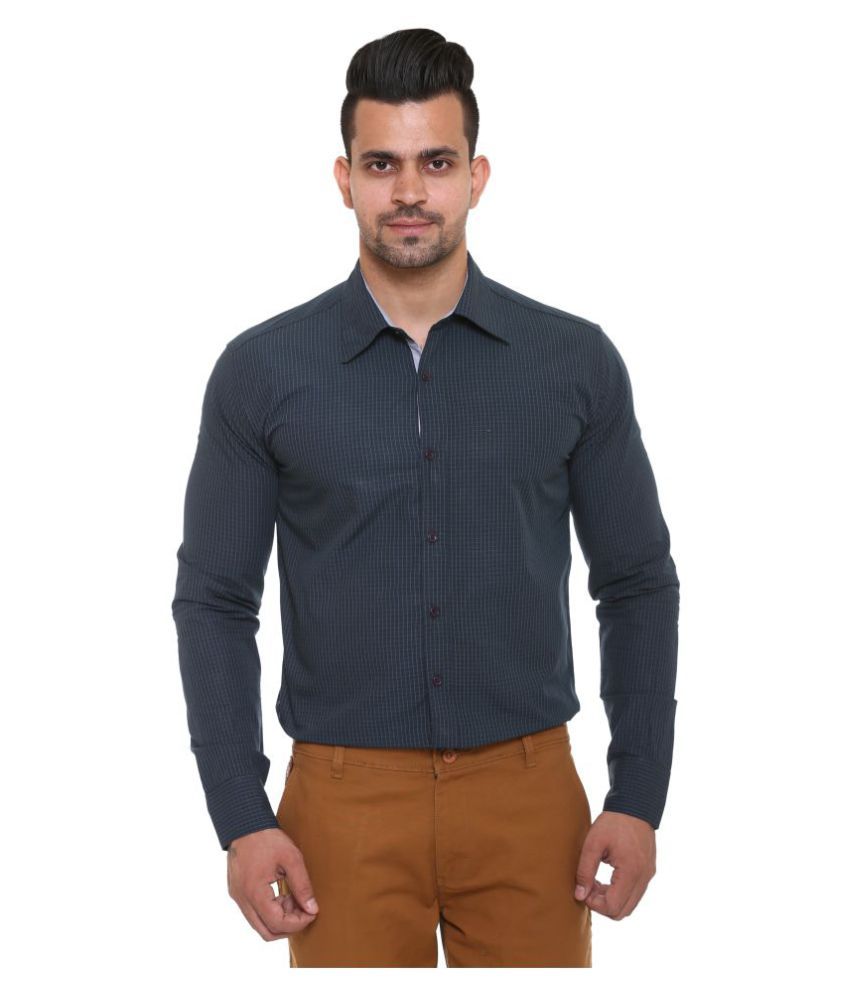 Bana Clothing Blue Formal Regular Fit Shirt - Buy Bana Clothing Blue ...