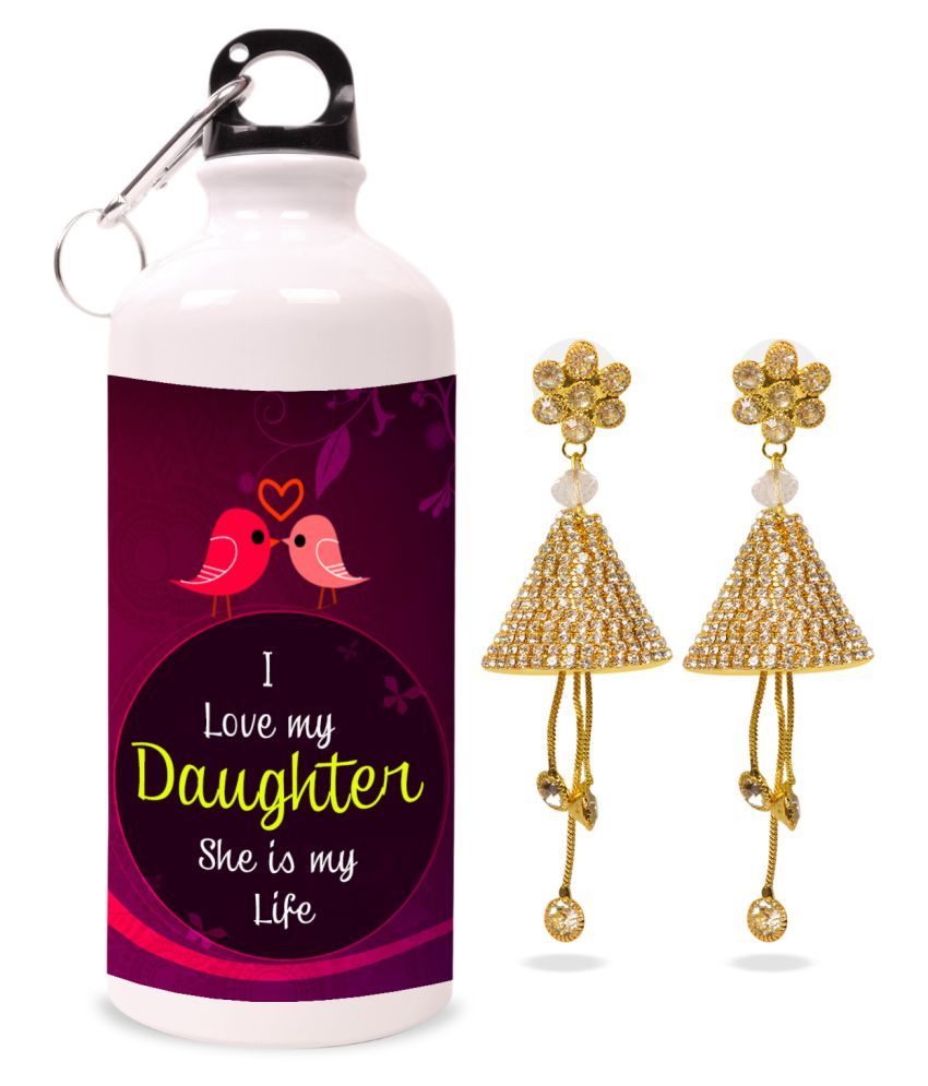 I Love My Daughter She Is My Life Earring And Sipper Hamper Buy Online At Best Price In India 8398