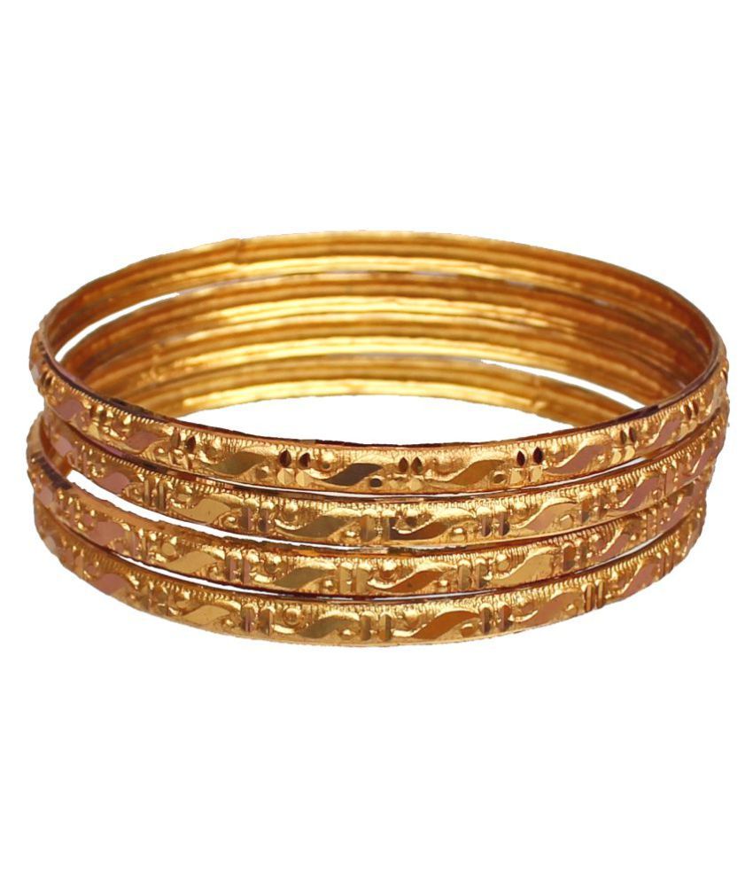 Lucky Jewellery Beautiful Ethnic Bangles With Gold Plating: Buy Lucky ...